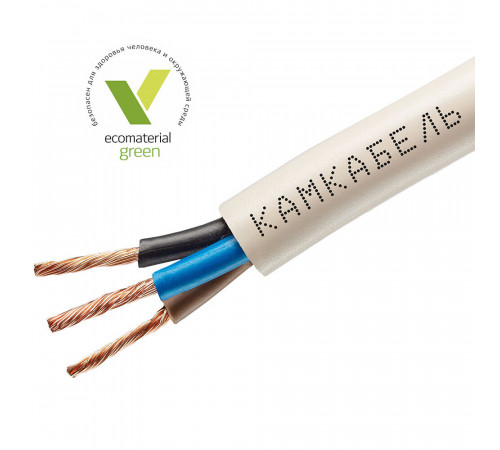 Провод Камкабель ПВС 3х0,75 (100 м) Провод Камкабель ПВС 3х0,75 (100 м)