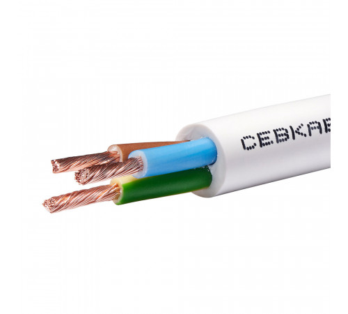 Провод Севкабель ПВС 3х0,75 (100 м) Провод Севкабель ПВС 3х0,75 (100 м)