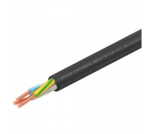 Кабель Камкабель ВВГнг(А)-LS 3х2,5 (100 м) Кабель Камкабель ВВГнг(А)-LS 3х2,5 (100 м)
