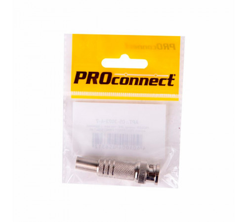 Разъем телевизионный Proconnect штекер ТВ BNC под винт с пружиной (05-3073-4-7) Разъем телевизионный Proconnect штекер ТВ BNC под винт с пружиной (05-3073-4-7)