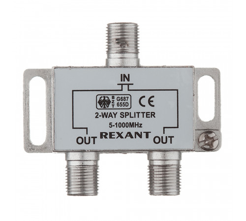 ТВ делитель Rexant 2 F-выхода (05-6001-01)