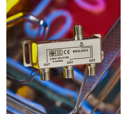 ТВ делитель Rexant 3 F-выхода (05-6002)