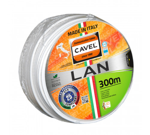 Интернет-кабель (витая пара) FTP CAT5e LAN 541 4х2х0,51 мм экранированный Cavel (300 м) Интернет-кабель (витая пара) FTP CAT5e LAN 541 4х2х0,51 мм экранированный Cavel (300 м)