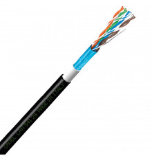 Интернет-кабель уличный (витая пара) FTP CAT5e LAN 541 2G 4х2х0,51 мм экранированный Cavel (200 м)