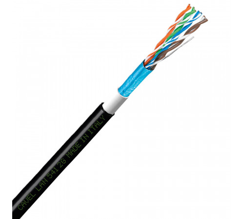 Интернет-кабель уличный (витая пара) FTP CAT5e LAN 541 2G 4х2х0,51 мм экранированный Cavel (200 м) Интернет-кабель уличный (витая пара) FTP CAT5e LAN 541 2G 4х2х0,51 мм экранированный Cavel (200 м)