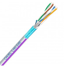 Интернет-кабель (витая пара) F/FTP CAT6a LAN 645 4х2х0,57 мм экранированный Cavel белый