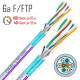 Интернет-кабель (витая пара) F/FTP CAT6a LAN 645 4х2х0,57 мм экранированный Cavel белый (150 м)