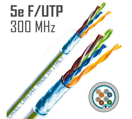 Интернет-кабель (витая пара) FTP CAT5e LAN 541 4х2х0,51 мм экранированный Cavel