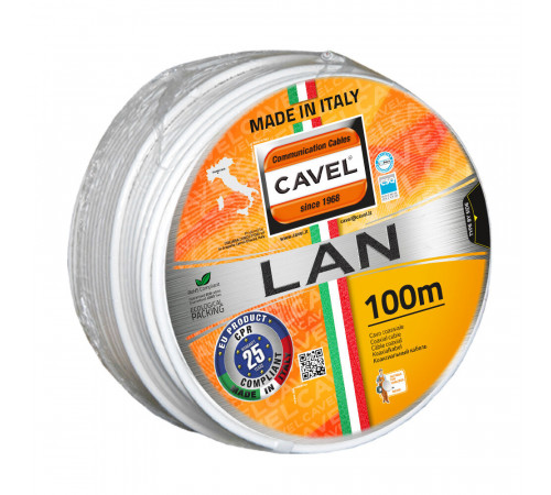 Интернет-кабель (витая пара) S/FTP CAT7а LAN 745 4х2х0,57 мм экранированный Cavel (100 м) Интернет-кабель (витая пара) S/FTP CAT7а LAN 745 4х2х0,57 мм экранированный Cavel (100 м)