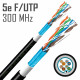 Интернет-кабель уличный (витая пара) FTP CAT5e LAN 541 2G 4х2х0,51 мм экранированный Cavel (200 м)