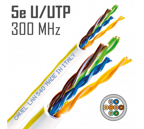 Интернет-кабель (витая пара) UTP CAT5e LAN 540 4х2х0,51 мм Cavel (300 м) Интернет-кабель (витая пара) UTP CAT5e LAN 540 4х2х0,51 мм Cavel (300 м)