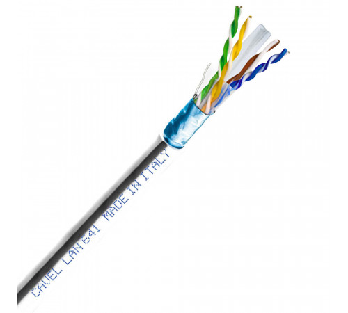 Интернет-кабель (витая пара) FTP CAT6 LAN 641 4х2х0,57 мм экранированный Cavel Интернет-кабель (витая пара) FTP CAT6 LAN 641 4х2х0,57 мм экранированный Cavel