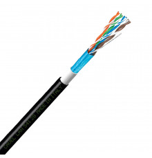 Интернет-кабель уличный (витая пара) FTP CAT5e LAN 541 2G 4х2х0,51 мм экранированный Cavel