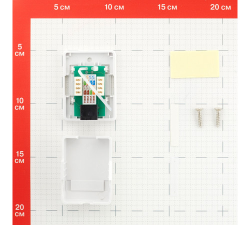 Розетка компьютерная Hyperline 8P8C CAT5e 1 гнездо (430230) Розетка компьютерная Hyperline 8P8C CAT5e 1 гнездо (430230)