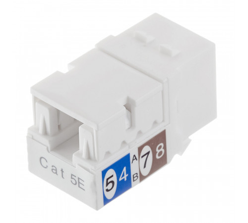 Переходник компьютерный Hyperline Keystone RJ45 8P8C CAT5e серый (432595)