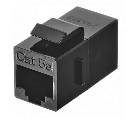 Переходник компьютерный Hyperline RJ45 8P8C CAT5e черный (444914) Переходник компьютерный Hyperline RJ45 8P8C CAT5e черный (444914)