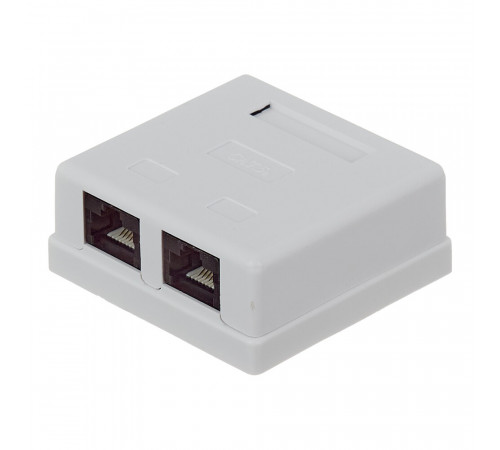 Розетка компьютерная Hyperline 8P8C CAT5e 2 гнезда (430234)