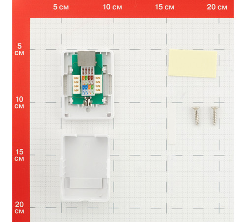 Розетка компьютерная экранированная Hyperline 8P8C CAT6 1 гнездо (430236) Розетка компьютерная экранированная Hyperline 8P8C CAT6 1 гнездо (430236)