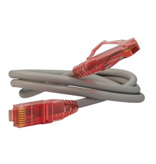 Патч-корд компьютерный Hyperline RJ45 CAT5е (0,5 м) серый (42269)
