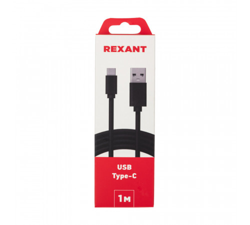 Кабель USB-A/Type-C Rexant 0,5 А 1 м (18-1881) Кабель USB-A/Type-C Rexant 0,5 А 1 м (18-1881)