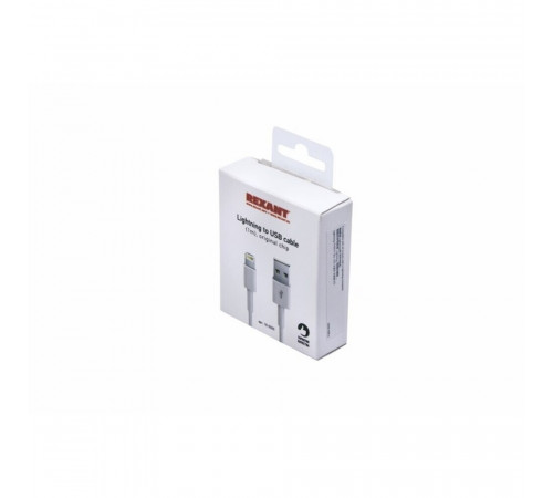 Кабель USB-A/Lightning Rexant 2,4 А 1 м (18-0000) Кабель USB-A/Lightning Rexant 2,4 А 1 м (18-0000)