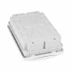 Щит распределительный встраиваемый КЭАЗ OptiBox ЩРВ пластиковый IP41 290х195х102,9 мм 12 модулей непрозрачная дверь