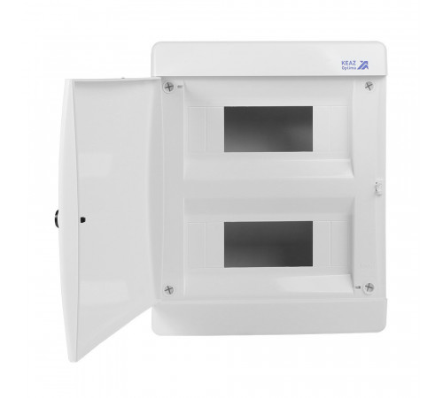 Щит распределительный встраиваемый КЭАЗ OptiBox ЩРВ пластиковый IP41 236х290х102,9 мм 18 модулей непрозрачная дверь Щит распределительный встраиваемый КЭАЗ OptiBox ЩРВ пластиковый IP41 236х290х102,9 мм 18 модулей непрозрачная дверь
