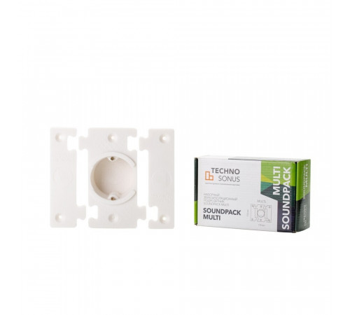 Подрозетник звукоизоляционный SoundPack Multi 53х150х150 мм 1 секция Подрозетник звукоизоляционный SoundPack Multi 53х150х150 мм 1 секция