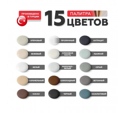 Герметик силиконовый затирка Plitonit PlitoSil Premium серый 310 мл