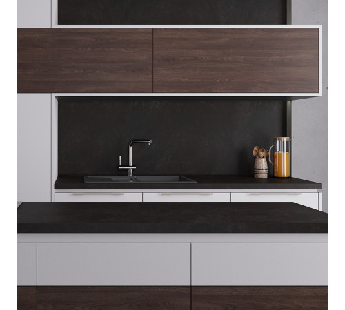 Панель стеновая ДСП для кухни 3000х600х4,5 мм 2333-q black slate