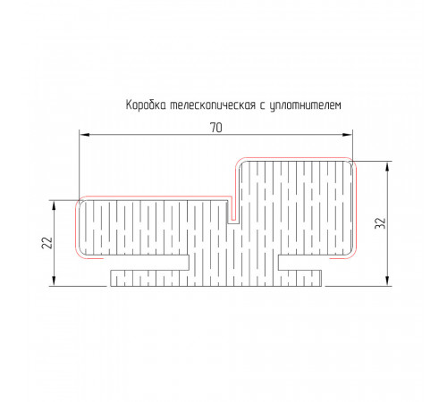 Стойка коробки телескопическая Corsa Deco S5 70х32х2060 мм финишпленка капучино (1 шт.) Стойка коробки телескопическая Corsa Deco S5 70х32х2060 мм финишпленка капучино (1 шт.)
