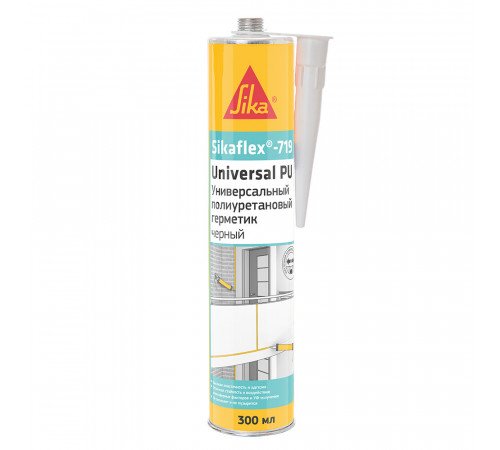 Герметик полиуретановый Sika Sikaflex 719 Universal черный 300 мл Герметик полиуретановый Sika Sikaflex 719 Universal черный 300 мл