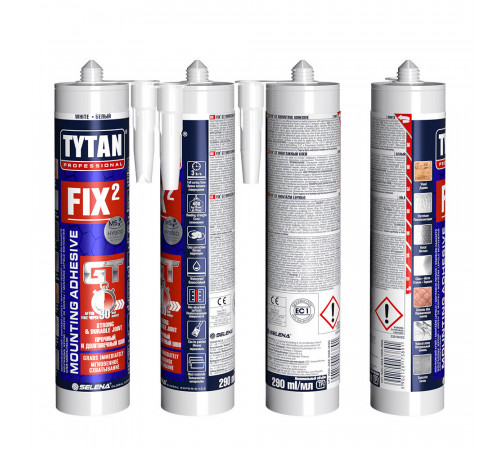 Клей монтажный гибридный Tytan Professional Fix2 GT белый 290 мл Клей монтажный гибридный Tytan Professional Fix2 GT белый 290 мл