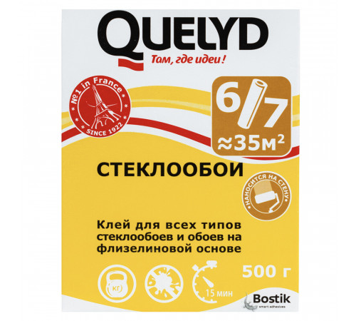 Клей для стеклообоев Quelyd 500 г Клей для стеклообоев Quelyd 500 г