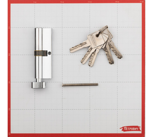 Цилиндр Palladium C BK CP 90 45х45 мм ключ/вертушка хром Цилиндр Palladium C BK CP 90 45х45 мм ключ/вертушка хром