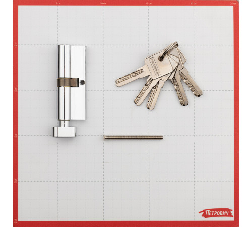 Цилиндр Palladium C BK CP 80 40х40 мм ключ/вертушка хром Цилиндр Palladium C BK CP 80 40х40 мм ключ/вертушка хром
