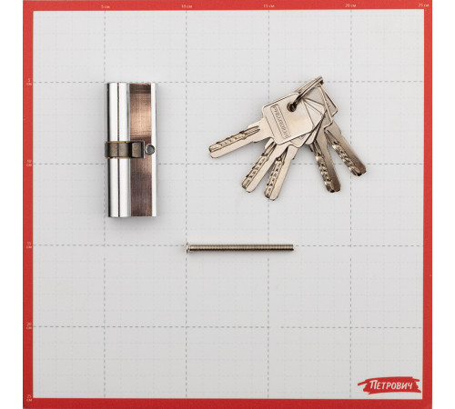 Цилиндр Palladium C ET CP 80 40х40 мм ключ/ключ хром Цилиндр Palladium C ET CP 80 40х40 мм ключ/ключ хром
