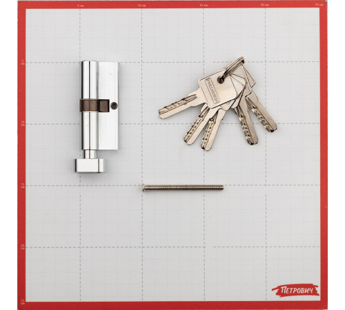 Цилиндр Palladium 70 C BK CP 70 35х35 мм ключ/вертушка хром Цилиндр Palladium 70 C BK CP 70 35х35 мм ключ/вертушка хром