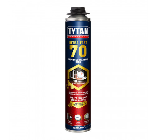 Пена монтажная профессиональная Tytan Ultra Fast 70 летняя 870 мл