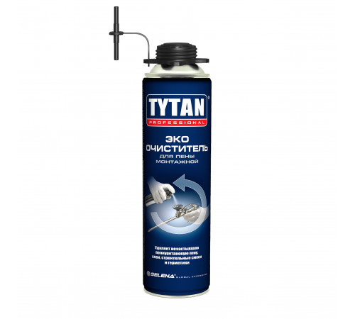 Очиститель пены монтажной Tytan Professional ЭКО 500 мл Очиститель пены монтажной Tytan Professional ЭКО 500 мл