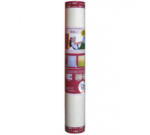 Стеклохолст Wellton Эконом плотность 40 г/кв.м 1х50 м Стеклохолст Wellton Эконом плотность 40 г/кв.м 1х50 м
