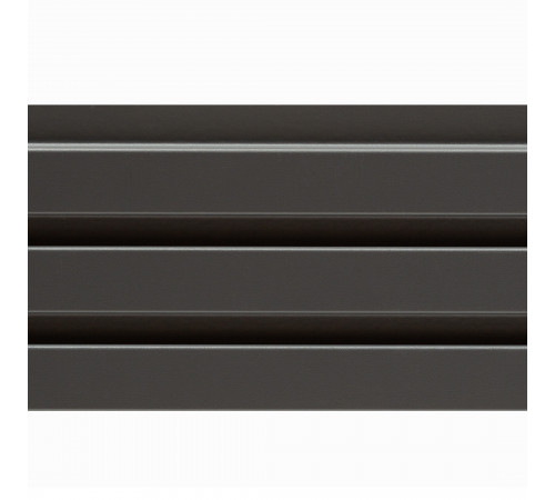Реечная панель МДФ black lead 2700х119х16 мм Stella 0,32 кв.м