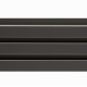 Реечная панель МДФ black lead 2700х119х16 мм Stella 0,32 кв.м