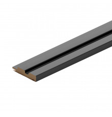 Профиль финишный для панелей 77х16х2700 мм black lead рейка