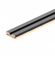 Профиль стартовый для панелей 66,5х16х2700 мм black lead рейка
