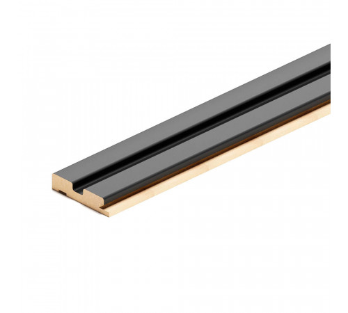 Профиль стартовый для панелей 66,5х16х2700 мм black lead рейка