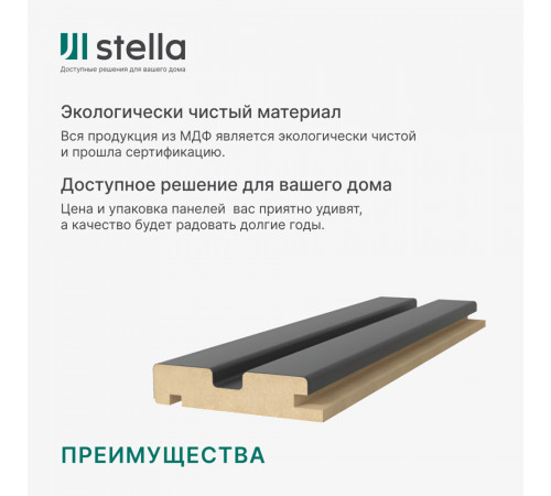 Профиль стартовый для панелей 66,5х16х2700 мм black lead рейка