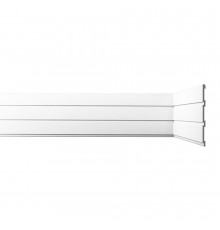 Панель декоративная из экополимера 200х2600х9 мм Bello Deco XPS СП 02/2.6 белая 0,52 кв.м