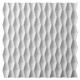Панель декоративная из экополимера 500х500х15 мм Bello Deco Polymer СП 17 белая 0,25 кв.м