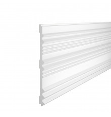 Панель декоративная из экополимера 156х2800х12 мм Cosca Decor RP005 белая 0,437 кв.м
